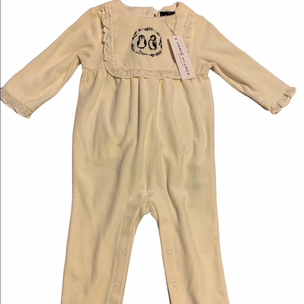 Janie and Jack Penguin Romper